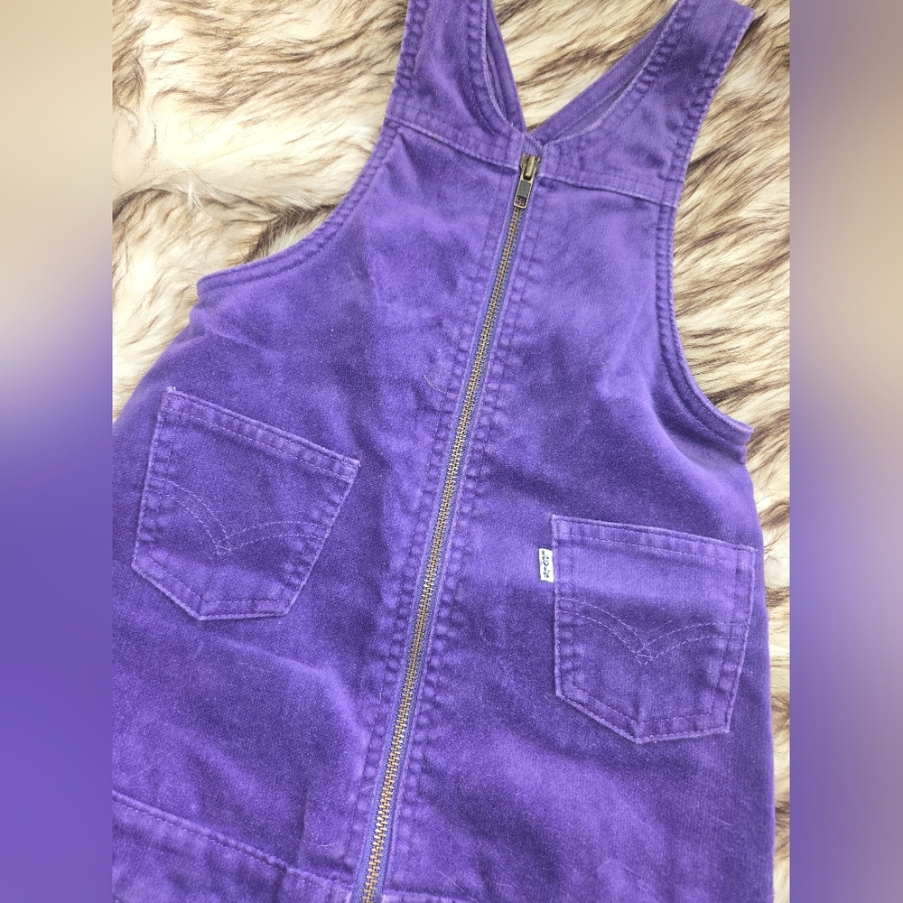 Levi's Vibrant Purple Kids Overall Dress - Picture 4 of 5